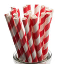 1000 Bulk Pack Red White Drinking Straws Biodegradable Eco