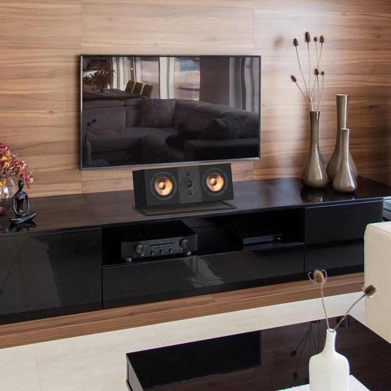 Kanto S10 Low-Profile Angled Sound Bar and Center Channel Speaker Stand for Home Theater