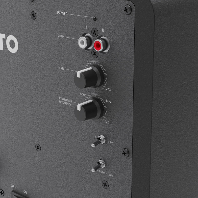 Kanto SUB6 200W 6" Sealed Powered Subwoofer, Matte Black