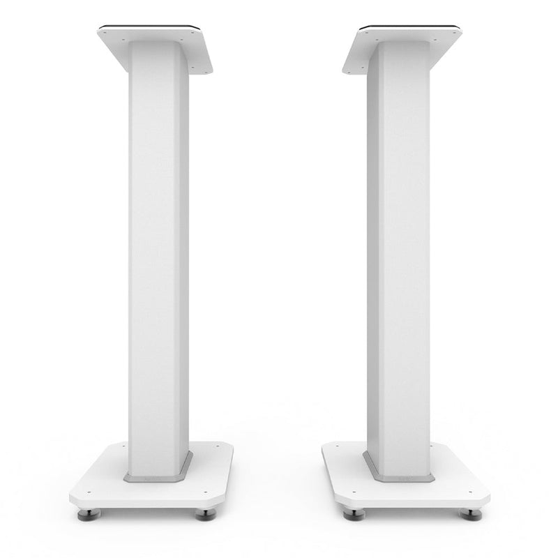 Kanto SX30W 30" Tall Fillable Speaker Stands with Isolation Feet - Pair, White