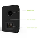 Kanto YU Passive 5.25" Speakers with 1" Silk Dome Tweeter and 5.25" Kevlar Woofer - Black, Pair