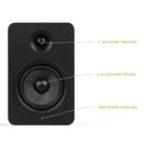 Kanto YU Passive 5.25" Speakers with 1" Silk Dome Tweeter and 5.25" Kevlar Woofer - Black, Pair