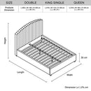 Camelia Double Size Bed Frame Pink Velvet Upholstery High Headboard Quality Slats Metal Structure