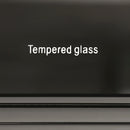 TV Cabinet with 3 Storage Drawers Extendable With Glossy MDF Entertainment Unit in Black Color