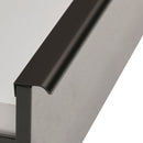 TV Cabinet with 3 Storage Drawers Extendable With Glossy MDF Entertainment Unit in Black Color