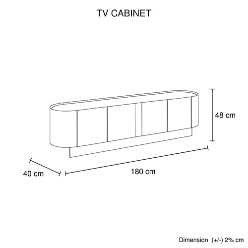 TV Cabinet MDF Board Melamine Interior Storage Entertainment Unit