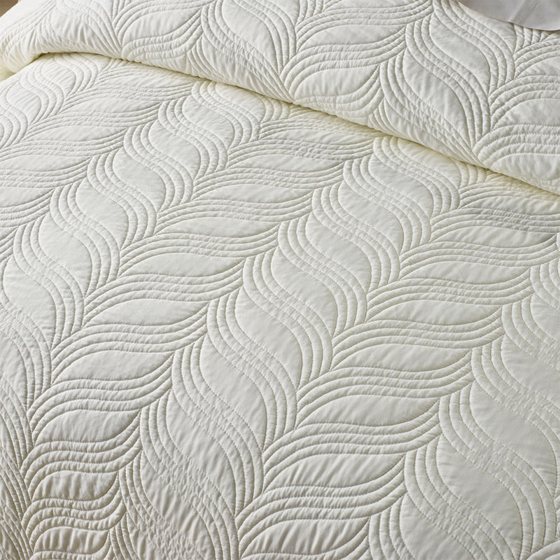 Bianca Kamala Cream Embossed Bedspread Set King Single