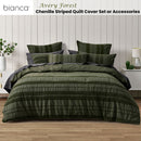 Bianca Avery Forest Chenille Striped Quilt Cover Set Super King