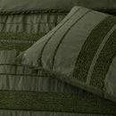 Bianca Avery Forest Chenille Striped Quilt Cover Set Super King