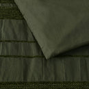 Bianca Avery Forest Chenille Striped Quilt Cover Set Super King
