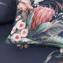 Bianca Balwyn Navy Cotton Sateen Botanical Quilt Cover Set Super King