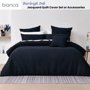 Bianca Burleigh Ink Jacquard Quilt Cover Set Super King