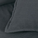 Bianca Hallston Charcoal Pre-Washed Cotton Quilt Cover Set King