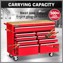 9 Drawers Tool Box Chest Cabinet Trolley