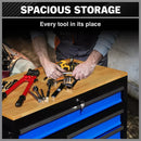 42 inch 8 Drawer Tool Cabinet 1000 lbs Casters Blue