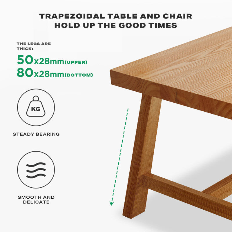 1.8M Solid Wood Dining Table