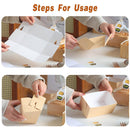 100pcs Cake Bread Packaging Box Toast Paper Carton Bakery Boxes for Party - 450g