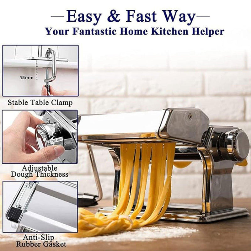 Manual Noodle Maker Dumpling Press Stainless Steel Noodle Machine Pasta Tool