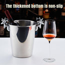 5L Stainless Steel Ice Bucket Champagne Wine Bucket Hotel Bar Ice Container - Circular Ring