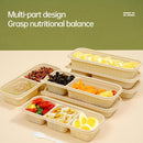Biodegradable Corn Starch Meal Prep Containers Lids Durable Multi Compartment - C1