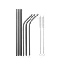 Reusable 304 Stainless Steel Straws Metal Drinking Washable Straw Brushes Set 2 - Straw Box Only