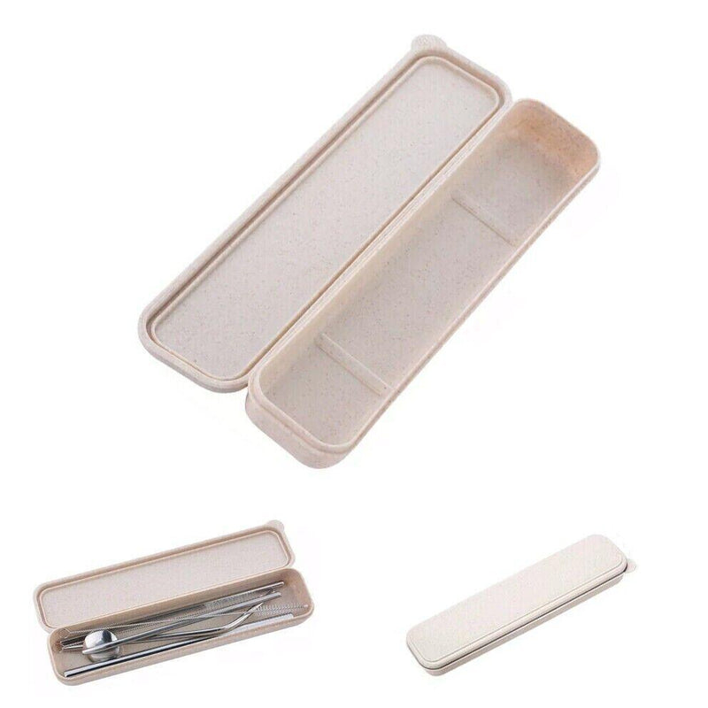 Reusable 304 Stainless Steel Straws Metal Drinking Washable Straw Brushes Set 2 - Straw Box Only