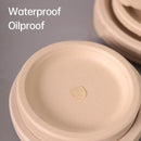 100x Biodegradable Sugarcane Paper Trays - Eco-Friendly & Durable for  Food - 7inches-100pcs