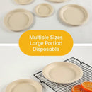 100x Biodegradable Sugarcane Paper Trays - Eco-Friendly & Durable for  Food - 9inches-100pcs