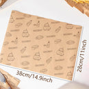 100pcs Sandwich Wrappers Oil Blotting Coated Paper Air Fryer Baking Parchment - Pink Strawberry