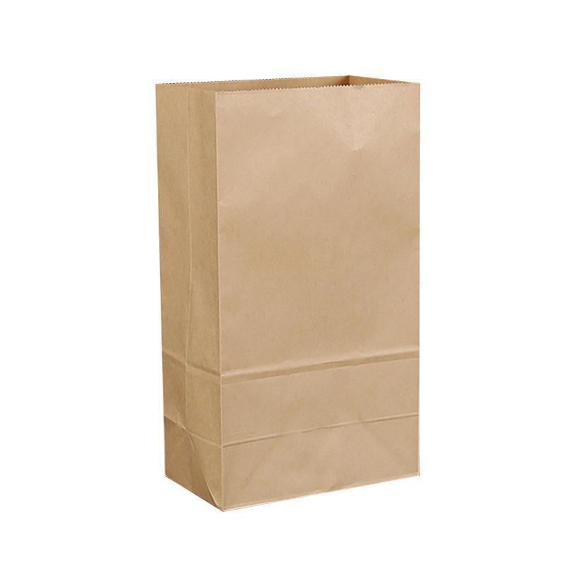 500PCS Kraft Food Paper Bags Brown Flat Bottom Lunch Bags Party Favour Bag - 500PCS-18*11*30CM
