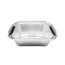 125PCS Disposable Quadrate Tin Foil Pans Oven Grill Safe Non-Stick Baking Trays - 125pcs-230ml