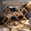 Wooden Wine Rack Display Shelf Stand for Home Bar Storage Wine Bottle Holder