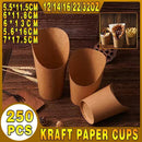 French Fries Holder Kraft Paper Cups Holder Disposable Paper Cups - 22OZ