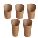 French Fries Holder Kraft Paper Cups Holder Disposable Paper Cups - 22OZ