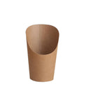 French Fries Holder Kraft Paper Cups Holder Disposable Paper Cups - 22OZ