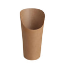 French Fries Holder Kraft Paper Cups Holder Disposable Paper Cups - 22OZ