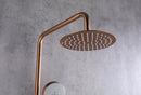 Brushed Rose Gold Copper shower set w diverter