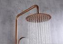 Brushed Rose Gold Copper shower set w diverter
