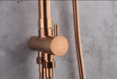 Brushed Rose Gold Copper shower set w diverter