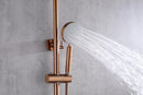 Brushed Rose Gold Copper shower set w diverter