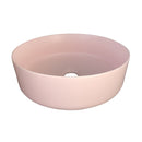 Matte Pink Round 360 mm Dia top counter porcelain sink