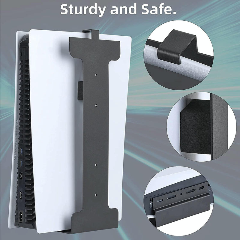 Universal Wall Mount for Ps5 Console - no Headset Handle Included - With Headset Handle Bracket
