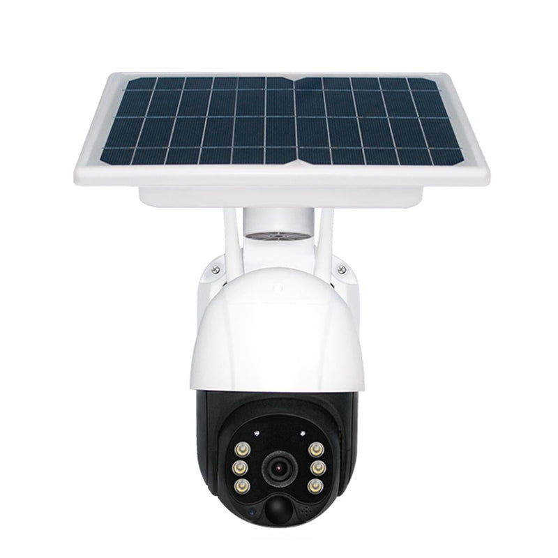 Full Hd Solar Wifi Camera With Pir Alarm & Night Vision - 2-Way Audio Tf Card Slot Battery Not Included