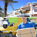 Full Hd Solar Wifi Camera With Pir Alarm & Night Vision - 2-Way Audio Tf Card Slot Battery Not Included