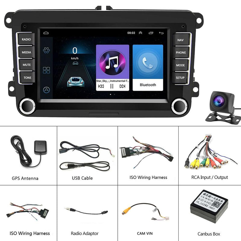 7 Inch Android Car Navigation Player + Wireless Carplay - 2 + 32G + Ahd Camera