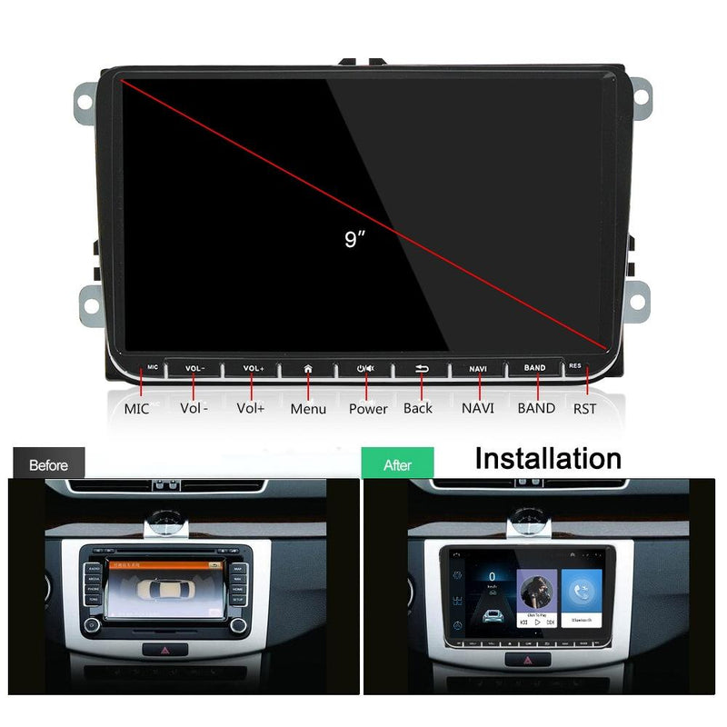9 Inch Carplay Android10.0 Navigator Player - 2 + 64G - Ahd Camera