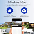 Solar Wifi Ptz Camera With Pir Detection - 2.4G - Battery Powered