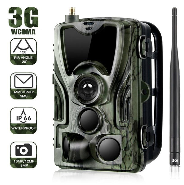 Waterproof 3G Hunting Trail Camera With Night Vision And 120 Degree Pir Angle