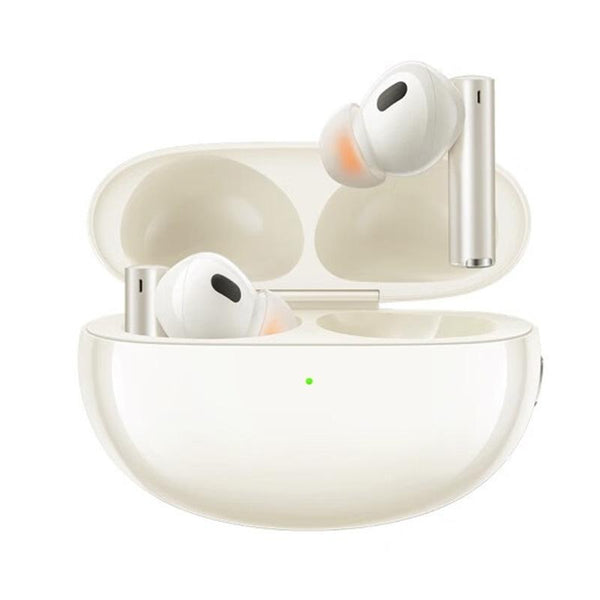 Wireless Bluetooth Earphones with 3d Spatial Sound and Active Noise Reduction - Gold White