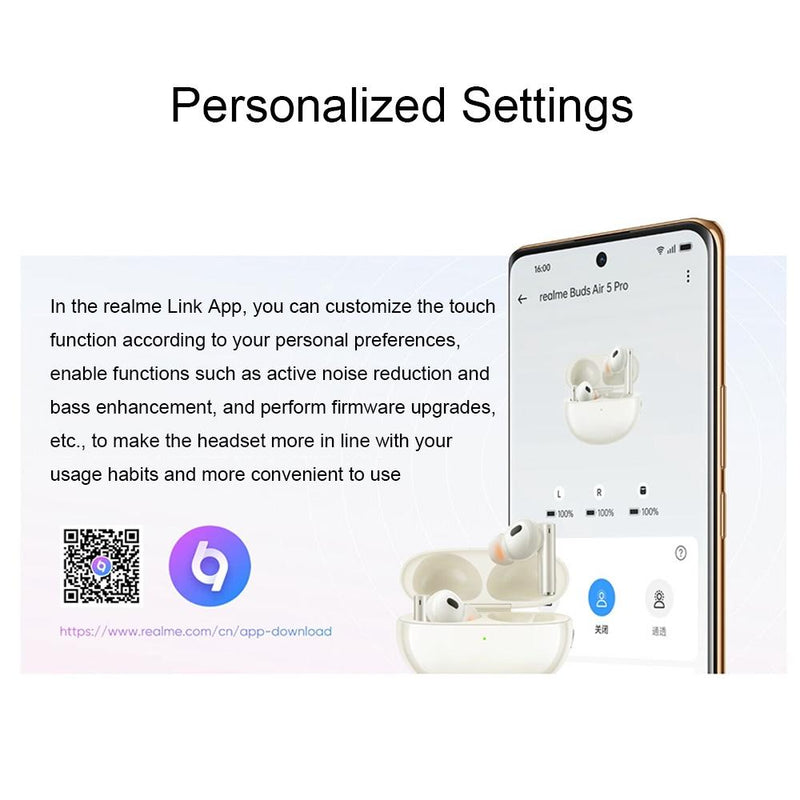 Wireless Bluetooth Earphones with 3d Spatial Sound and Active Noise Reduction - Gold White
